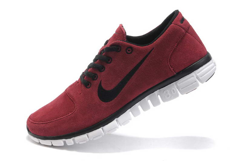 Nike Free 3.0 Fur Womens Shoes Black Red (3)